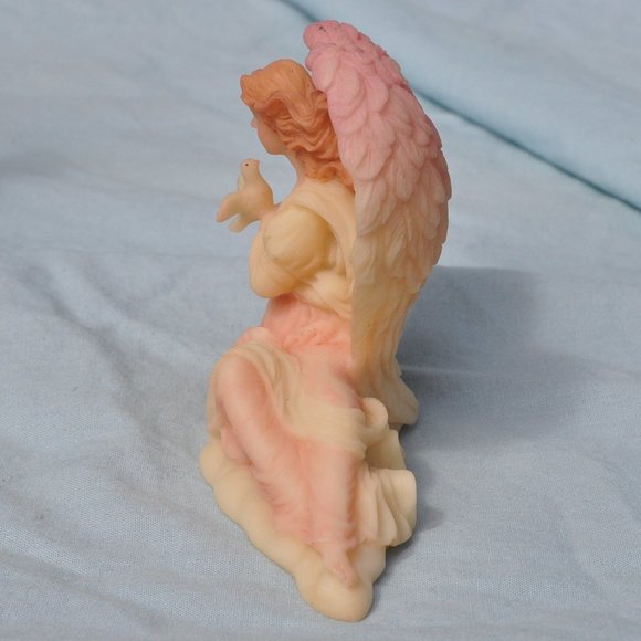 lot of 2 angels one figurine and a framed picture (H77) - Picture 6 of 12